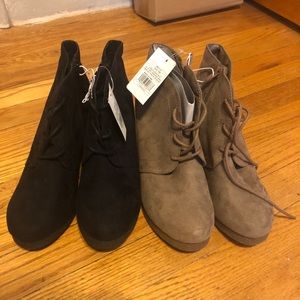 2 for 1 | Merona Terri Lace Up Wedge Booties